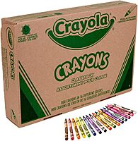 Crayola Bulk Crayon Classpack - 800ct (16 Colors), Back to School Essentials, Kids Crayons