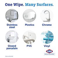 Clorox Healthcare Hydrogen Peroxide Cleaner Disinfectant Wipes, 6.75" x 9", 95 Count (Package May Vary) 95 Count (Pack of 1)