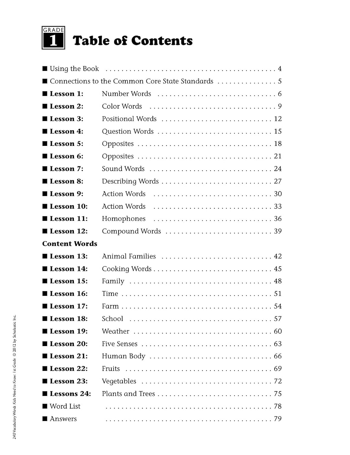 240 Vocabulary Words Kids Need to Know, Grade 1: 24 Ready-to-reproduce Packets That Make Vocabulary Building Fun & Effective