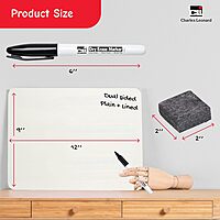 CHARLES LEONARD Dry Erase Lapboard Class Pack with Markers and Erasers