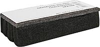Sparco SPR1 Chalkboard Eraser, All-Felt, Dustless, Black, 6 x 2 1/2