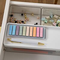 Martha Stewart Grady Stackable Plastic Storage Boxes with Lids, Set of 3