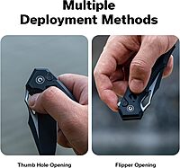 CIVIVI Anaaki Folding Pocket Knife 2.98\" Nitro-V Blade Aluminum Skeletonized Handle