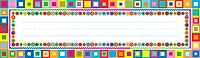 Barker Creek Colorful Desk Nameplates & Bulletin Board Signs, Retro, Multi-Purpose Desk Nameplates, Bulletin Board Signs