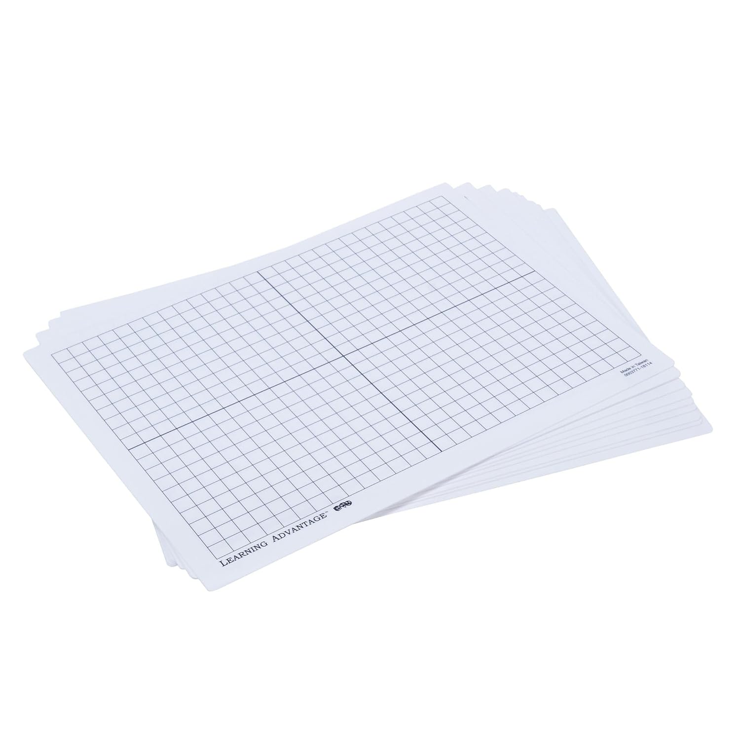 Learning Advantage XY Axis Unframed Dry-Erase Whiteboards, 9in x 12in, Set Of 10