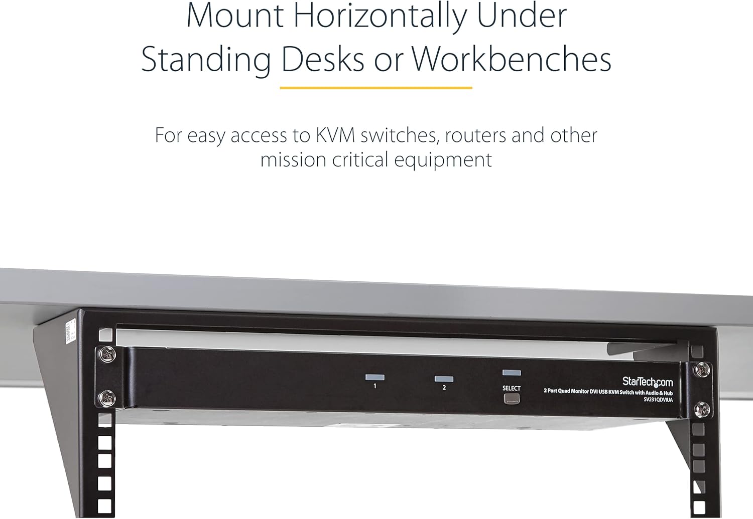 StarTech.com 19in Steel Vertical Wall Mount Rack Bracket