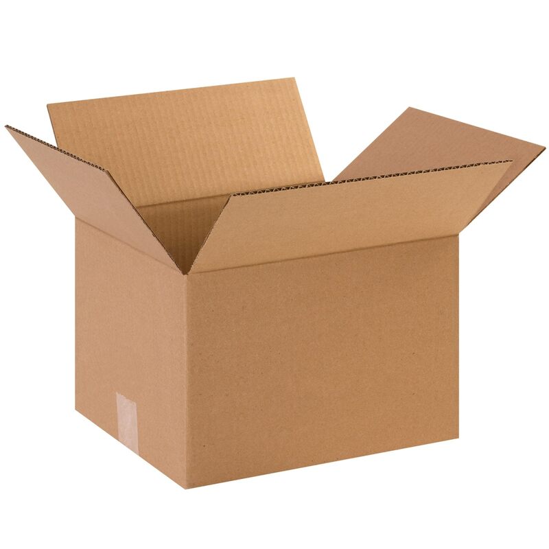 Corrugated Boxes, 12" x 10" x 8" - 25 EACH PER BUNDLE [PRICE is per BUNDLE]
