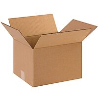 Corrugated Boxes, 12" x 10" x 8" - 25 EACH PER BUNDLE [PRICE is per BUNDLE]