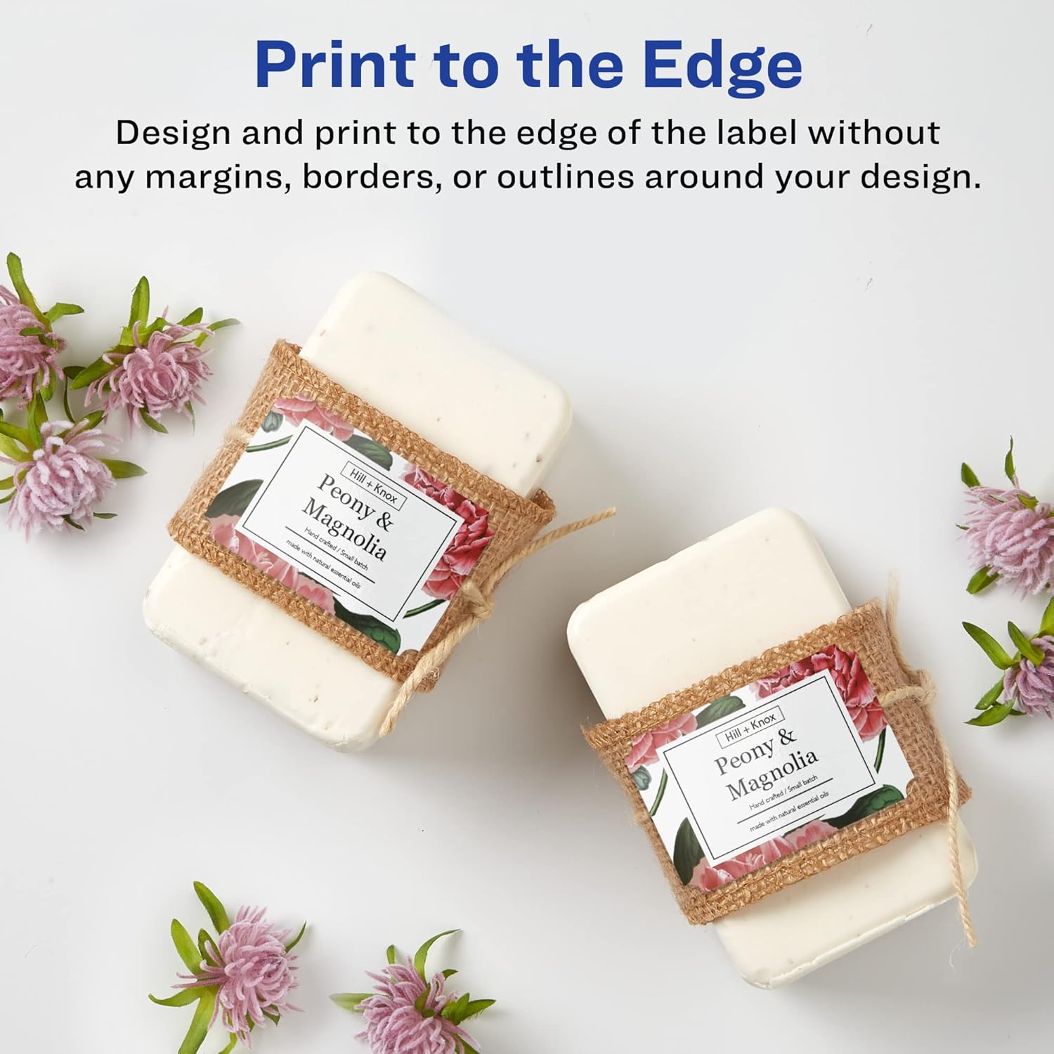 Avery Glossy White Rectangle Scalloped Labels, Sure Feed Technology, 2" x 3", Print-to-the-Edge, Permanent Adhesive