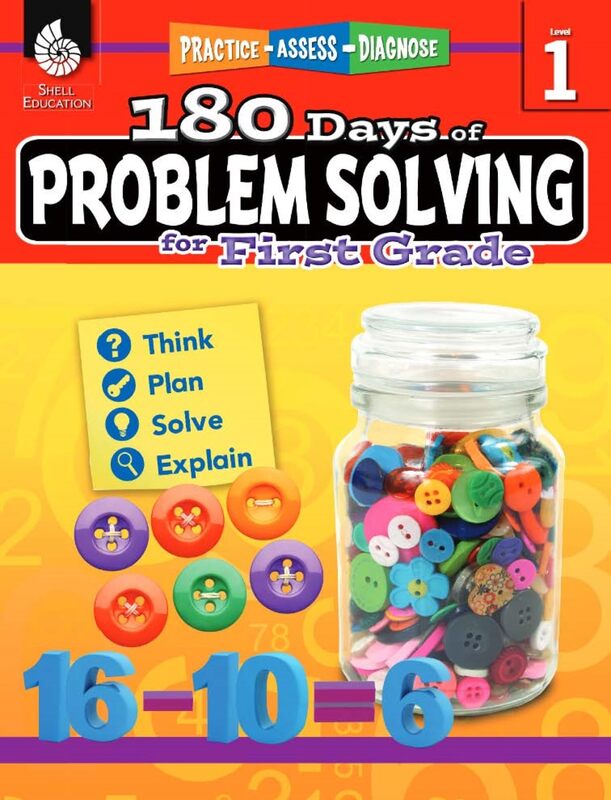 180 Days of Problem Solving for 1st Grade – Build Math Fluency with this 1st Grade Math Workbook (180 Days of Practice)