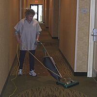 Bissell BigGreen Commercial BG101DC ProCup Comfort Grip Handle Upright Vacuum with Magnet, 870W, 12" Vacuum Width