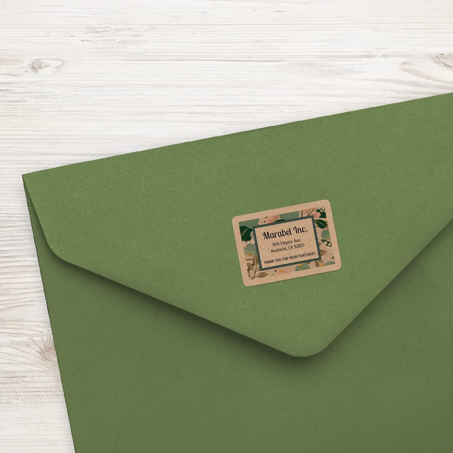 Avery Kraft Brown Rectangle Labels, Sure Feed Technology, 1.25" x 1.75"