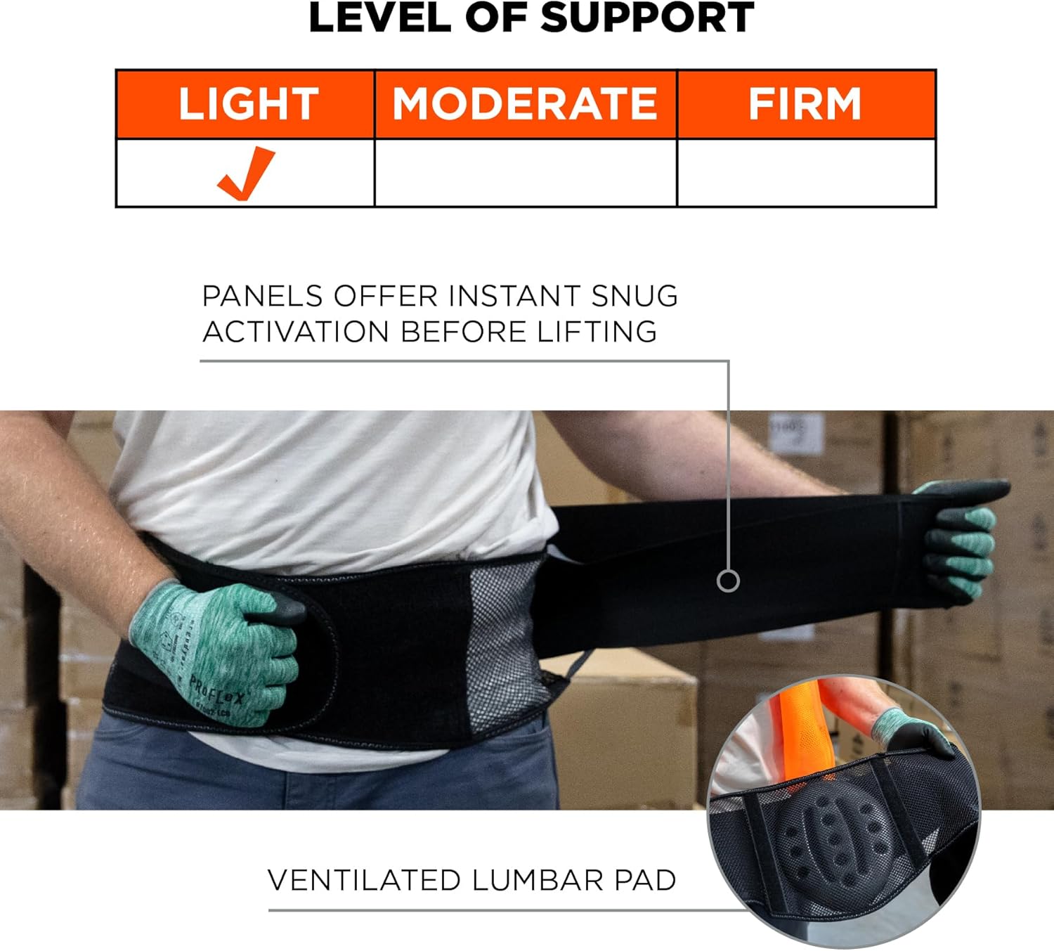 Ergodyne ProFlex 1051 Mesh Back Support