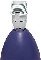 Simple Designs LT2009-BLU Mini Egg Oval Ceramic Table Desk Lamp, Blue Blue 1 Traditional