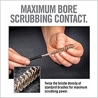 Real Avid Bore-Max Bore Brush, Nickel-Plated Bronze Barrel Brush with Stainless Steel Handle