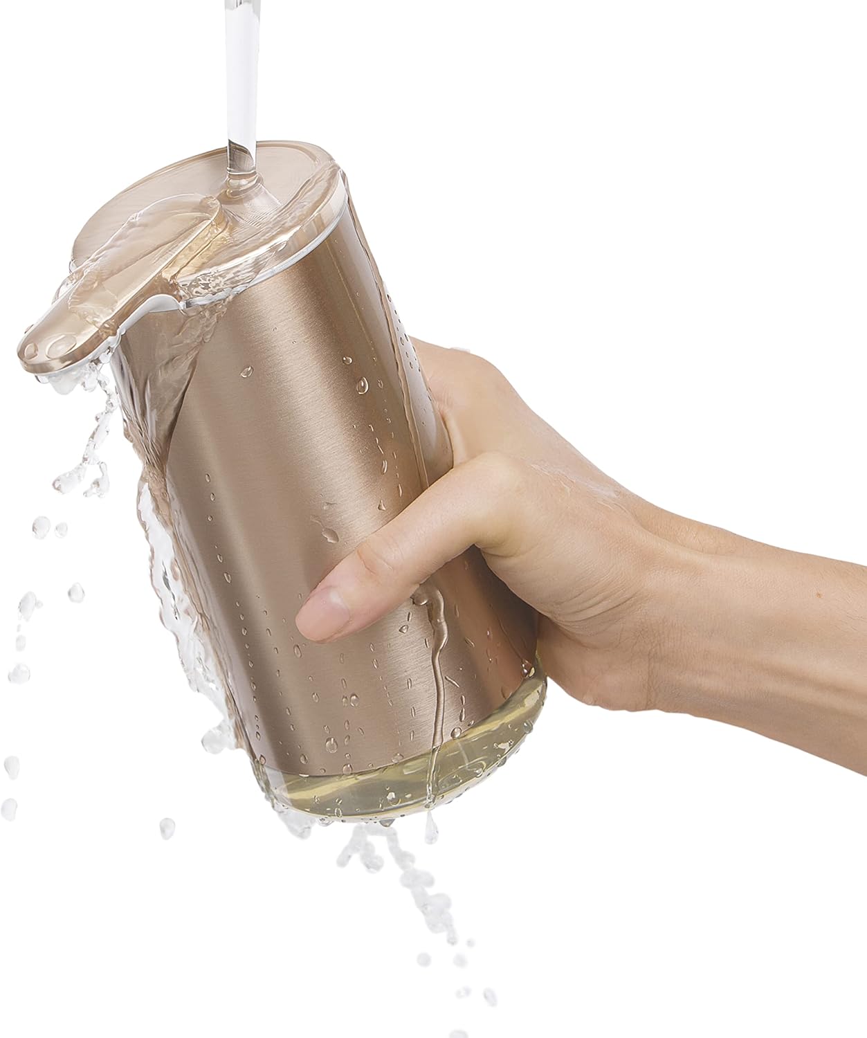 simplehuman Foam Sensor Pump Touchless Soap Dispenser, Rechargeable, Refillable Cartridge Included