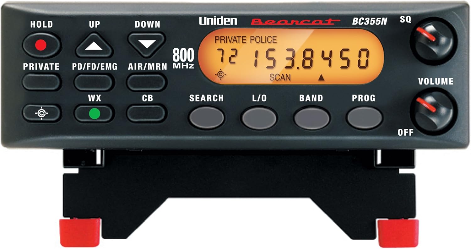 Uniden BC355N 300-Channel Base/Mobile Scanner, Close Call Capture, Pre-programmed Search “Action” Bands to Hear Non-Digital