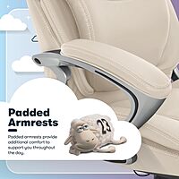 Serta Bryce Executive Office Chair, Ergonomic Computer DeskChairs with Patented AIR Lumbar Support, Bonded Leather