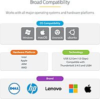 StarTech.com USB-C to Ethernet Adapter, 100W PD Pass-Through, NIC, USB 3.0 Type-C 1Gbps Multi Speed Network, Windows & Mac