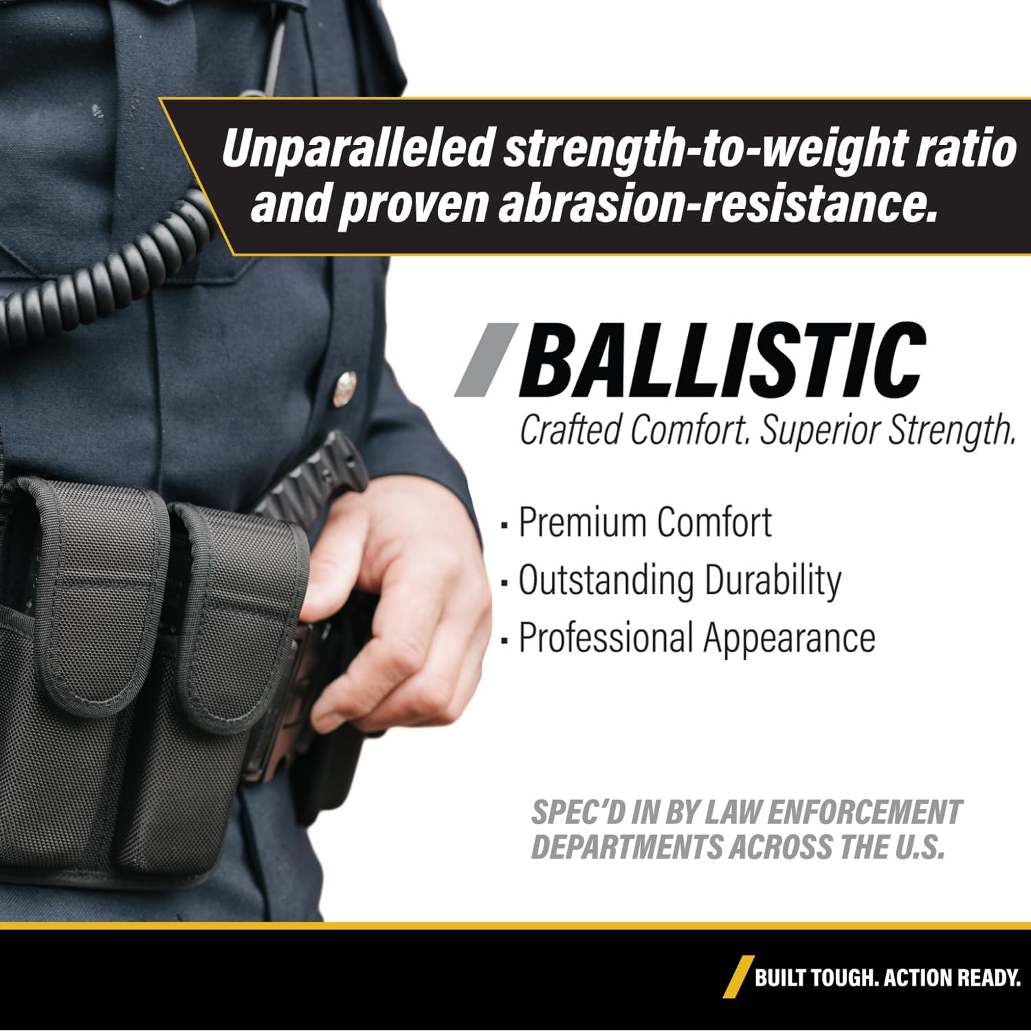 Hero's Pride Ballistic Handcuff Case - Standard & ASP Handcuffs - Durable Nylon