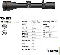 Leupold VX-3HD Riflescope with CDS-ZL ZeroLock Dial