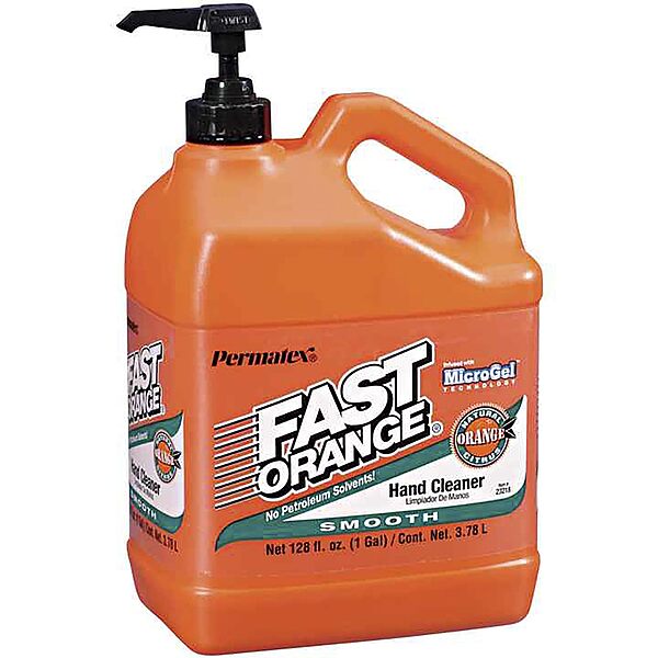 Fast Orange Smooth Lotion Hand Cleaners, Citrus, Bottle w/Pump, 1 gal