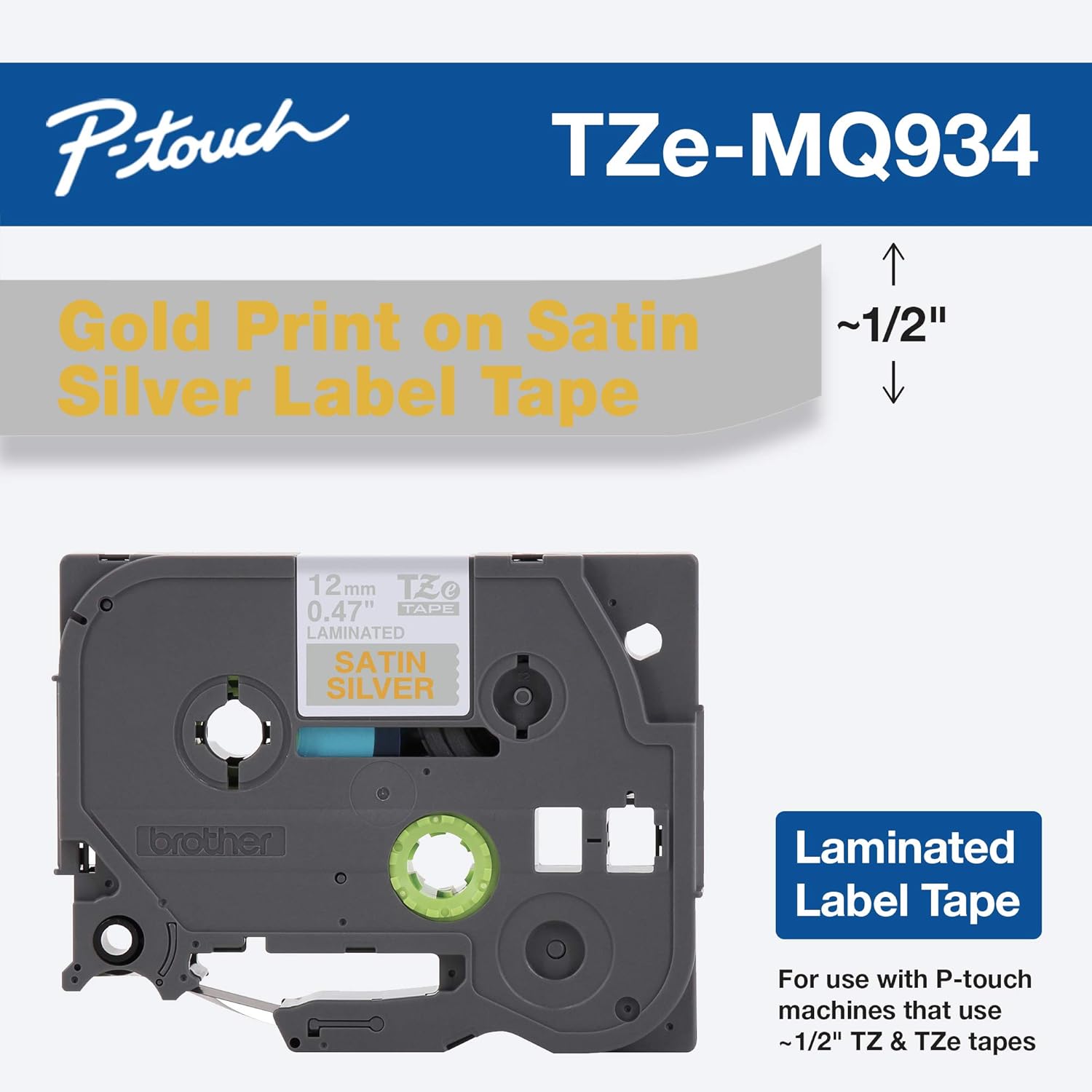 BROTHER Genuine TZe Laminated Label Tape