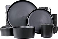 Elama Luxmatte 20-Piece Stoneware Dinnerware Set
