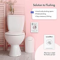 Hospeco Scensibles Disposal Bags for Menstrual Care – 50 Bags/Box, 5-5/8 x 7-1/2 in