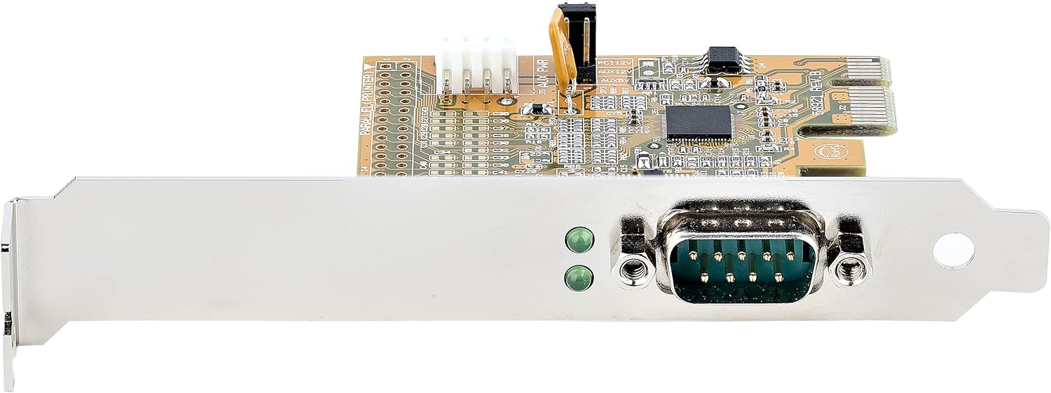 StarTech.com 1-Port PCI Express Serial Card, PCIe to RS232 (DB9) Serial Interface Card, PC Serial Card, 16C1050 UART