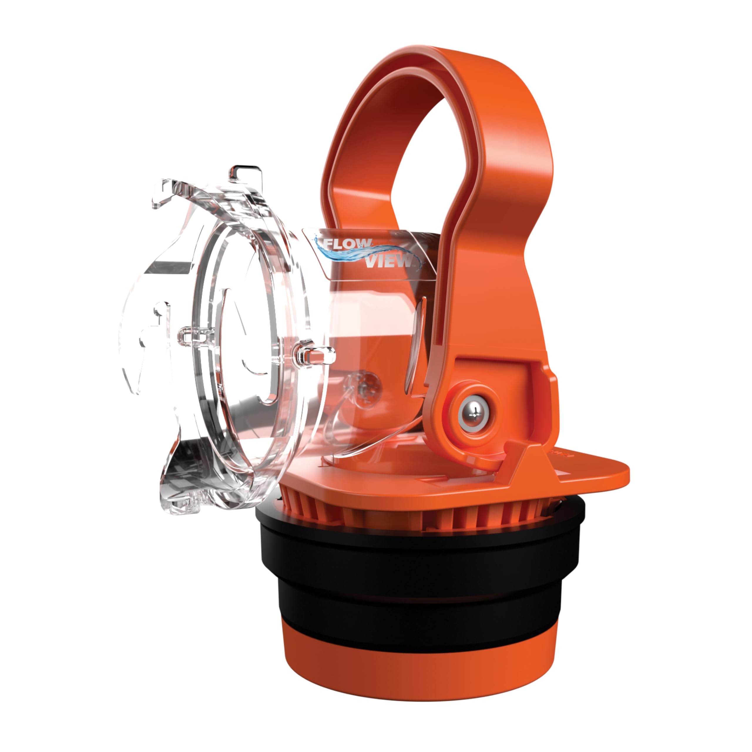 Camco Rhino RV Sewer Adapter PRO - Clear Sewer Hose Elbow with Drain Lock Adapter