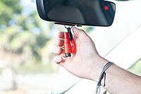 RESQME The Original Compact Keychain Car Escape Tool, 2-in-1 Seatbelt Cutter and Window Breaker, Made in USA