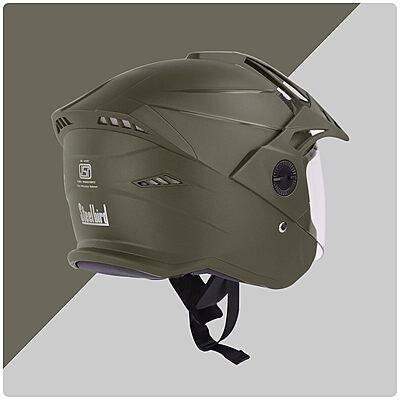 STEELBIRD SBH-23 AVA DASHING WITH PEAK BATTLE GREEN C/V (L)