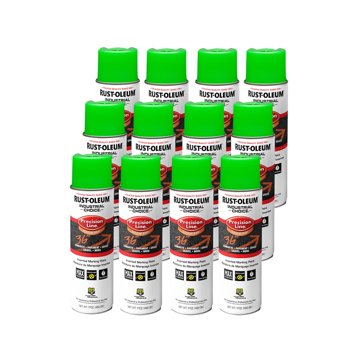 Rust-Oleum Industrial Choice M1600/M1800 Precision Line Inverted Marking Paint