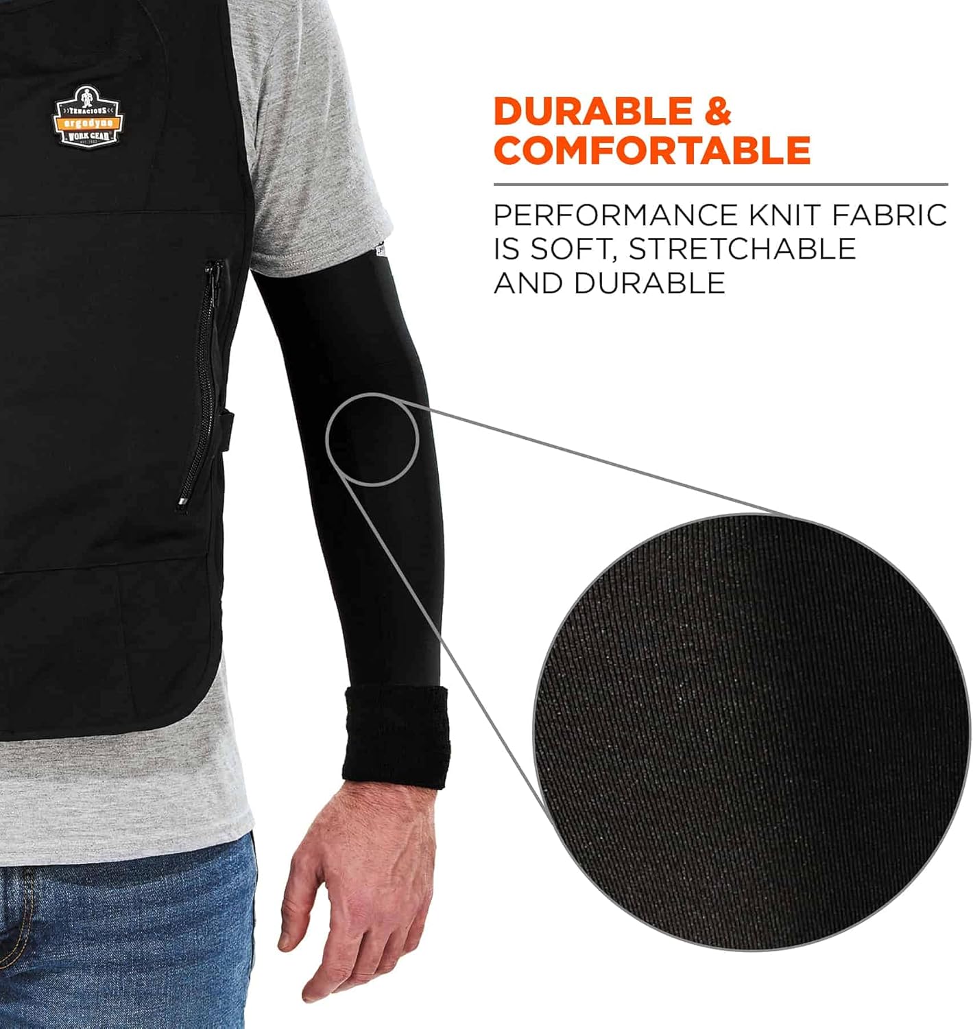 ERGODYNE Chill-Its 6690 Cooling Arm Sleeves, UPF 50+ Sun Protection