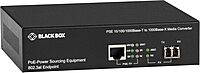 Black Box Gb PoE MED Conv 10/100/1000Mb COP to 1000Mb MM FBR 850nm 500m LC