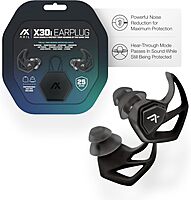 AXIL X30i Noise Reduction Ear Plugs - Hear-Through Mode, 25dB
