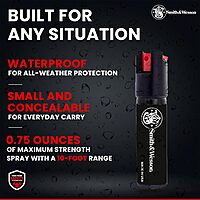 Smith & Wesson Pepper Shield Keychain Quick-Release Pepper Spray for Women