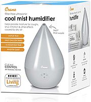 CRANE Droplet/Teardrop Ultrasonic Cool Mist Humidifier, 0.5 Gallon