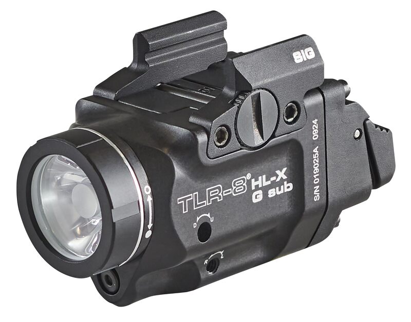 Streamlight 69477 TLR-8 HL-X G sub USB 1000-Lumen Weapon Rail-Mounted Rechargeable Tactical Flashlight with Integrated Green