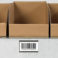 Aviditi 2 x 3 Inch Magnetic C-Channel Label Holder with Paper Inserts, for Labeling Metal Surfaces (25 Pack)