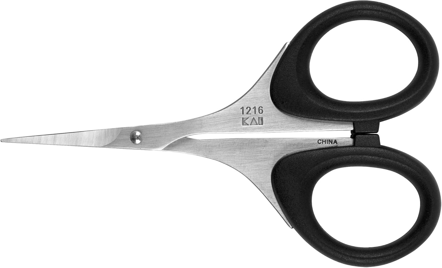 Kershaw Skeeter 3 Precision Fine Tip Scissors, Professional Grade for Fly Tying and Trimming (1216), Black, Regular