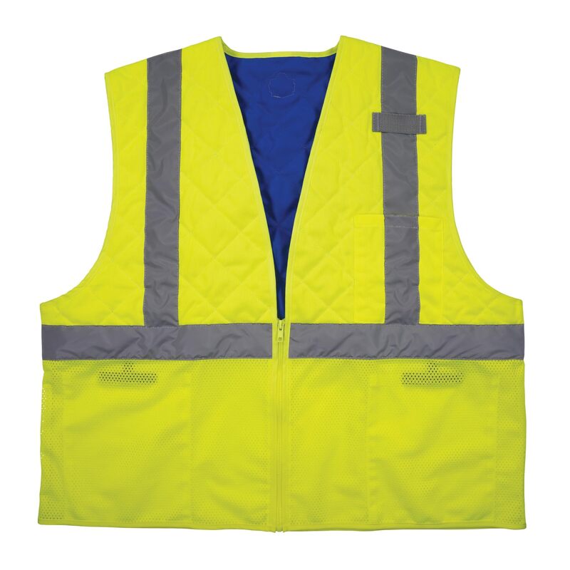 ERGODYNE Chill-Its 6668 Hi-Vis Safety Cooling Vest - Type R Class 2