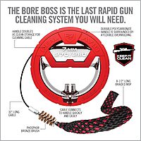 Real Avid Bore Boss Gun Cleaning System - Rapid Pull Through Barrel & Bore Cleaning Cable with Integrated Brush & Mop