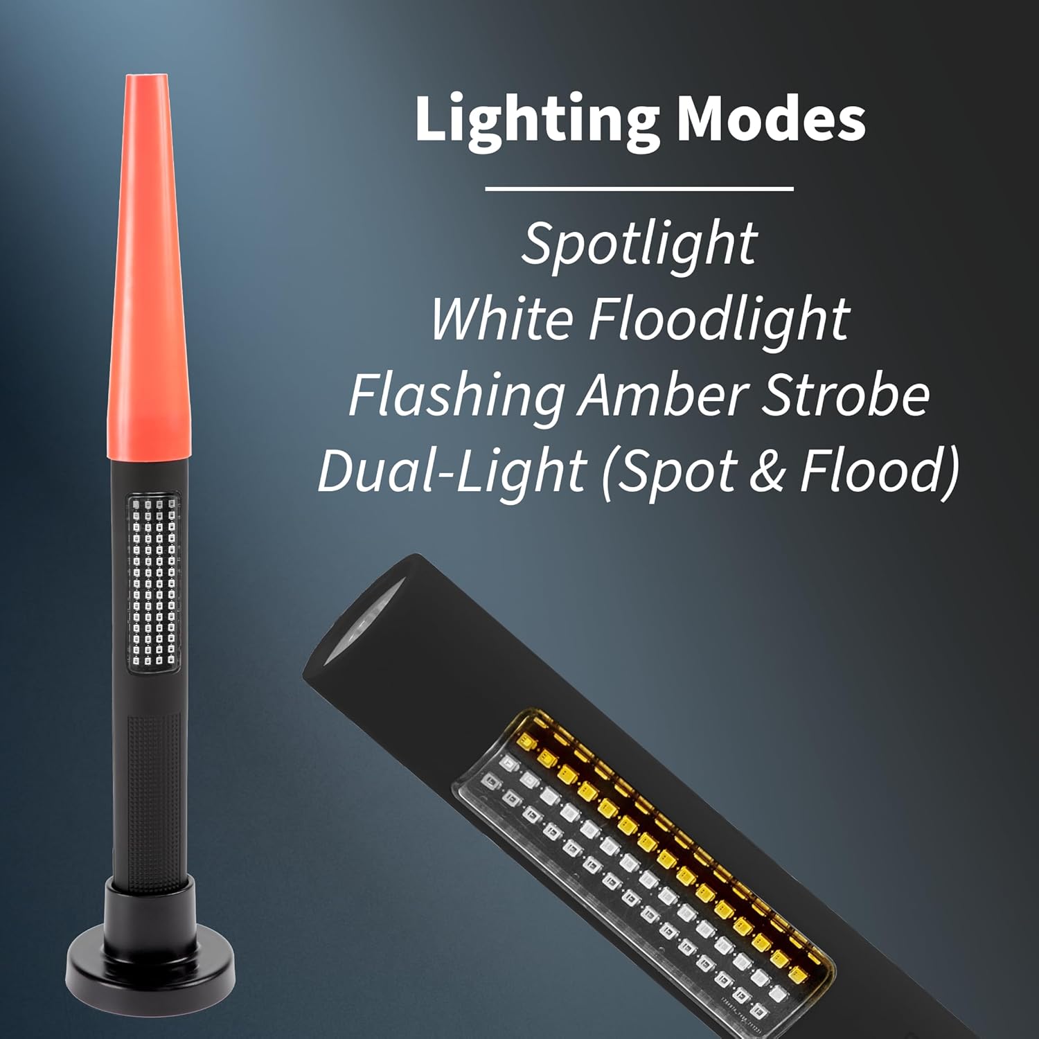 Nightstick NSP-1174-K01 LED Safety Light & Flashlight Combo Kit - White & Amber Floodlight