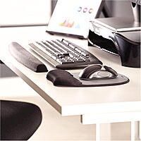 Fellowes Memory Foam Keyboard Wrist Rest - Black (9178201)