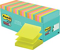 Post-it Super Sticky Pop Up Notes, 3 in x 3 in, 18 Pads, 90 Sheets/Pad, 2x the Sticking Power, School and Office Supplies, Sticky Notes for Surfaces