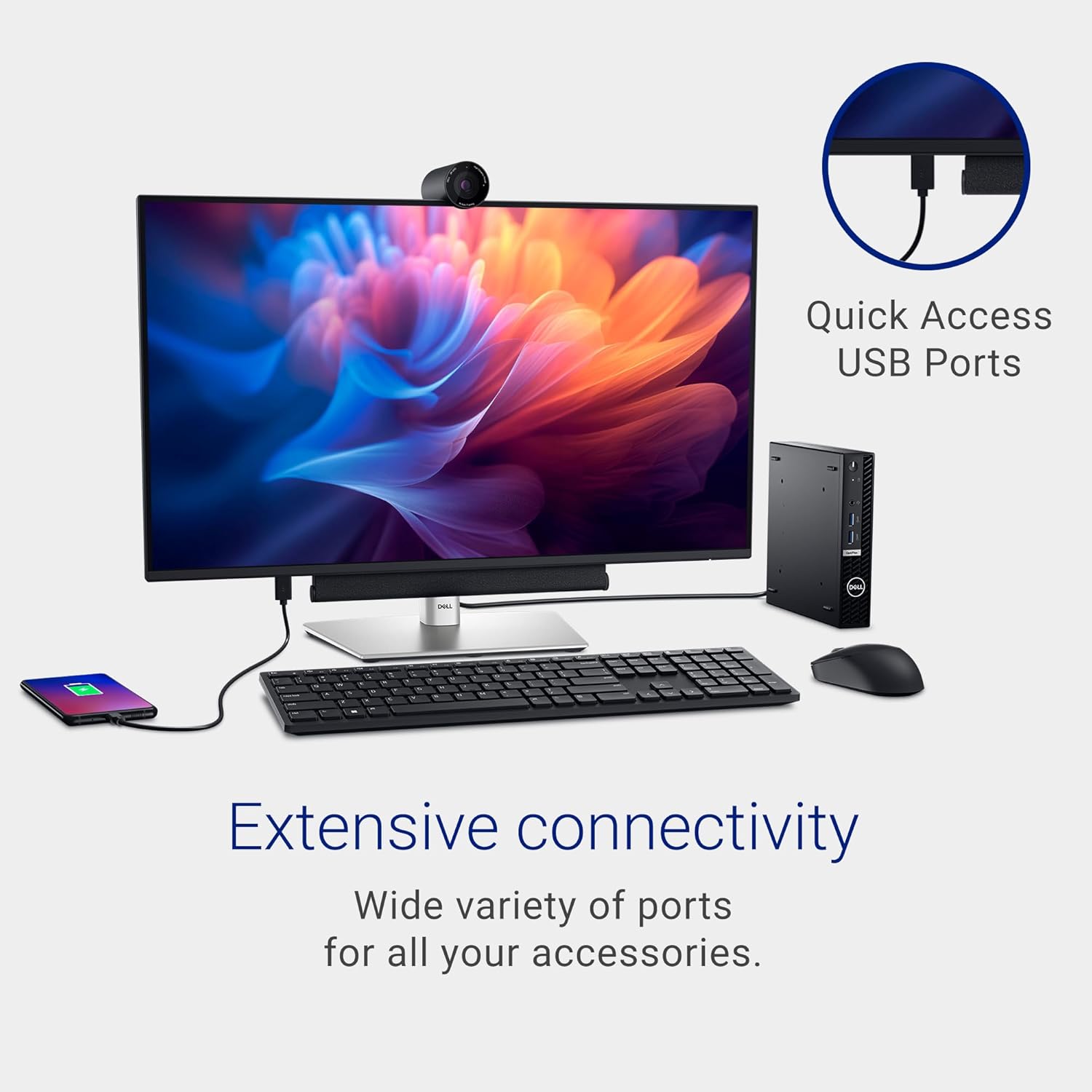 Dell 27 Monitor - P2725H - 27-inch Full HD (1920 × 1080) 100Hz Display, IPS Panel, 99% sRGB, 1500:1 Contrast Ratio
