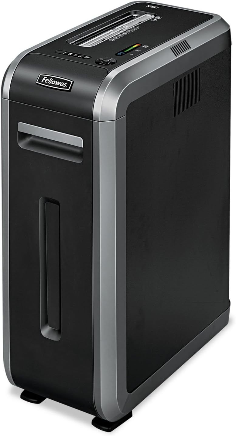 Fellowes, Inc Shredder,Cross Cut, 18 Sht Cap, 11-1/4"X21-1/8"X28-4/5", Black