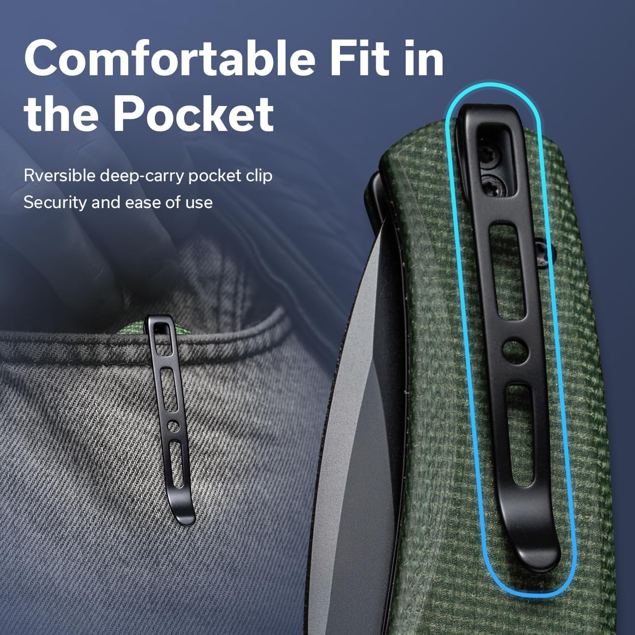 SENCUT Slashkin Folding Pocket Knife, Thumb-Stud & Flipper Opener